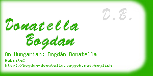 donatella bogdan business card
