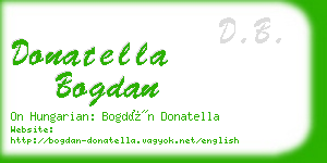 donatella bogdan business card